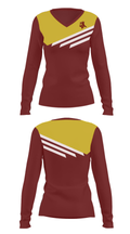 Chartiers-Houston High School Soccer 40340941 Women's Long Sleeve V-neck Shirt - 8