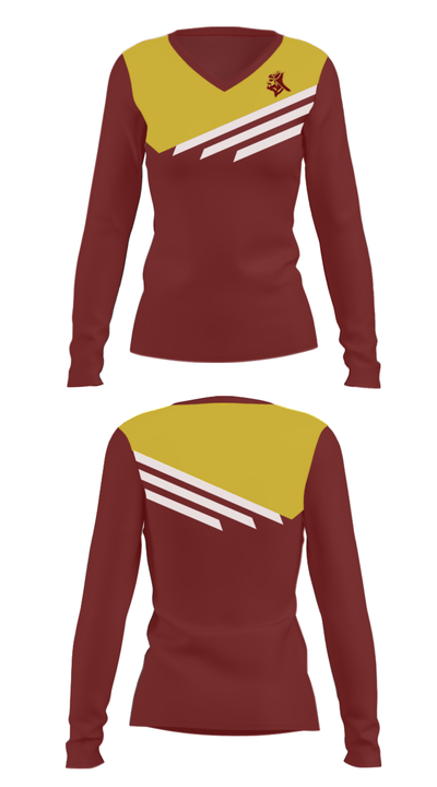 Chartiers-Houston High School Soccer 40340941 Women's Long Sleeve V-neck Shirt - 8