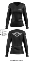 CCPD UAS Response Unit 5071310 Women's Long Sleeve V-neck Shirt - 3