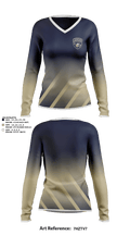 Niles High School Soccer 54999078 Women's Long Sleeve V-neck Shirt - 1