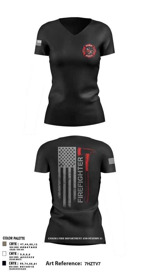 Women's Short Sleeve Vneck Shirt, enigma, station 21, Fire Department, Teamtime, Team time, sublimation, custom sports apparel, team uniforms, spirit wear, spiritwear, sports uniforms, custom shirts, team store, custom team store, fundraiser sports, apparel fundraiser