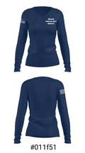 Miami University NROTC 89953071 Women's Long Sleeve V-neck Shirt - 37