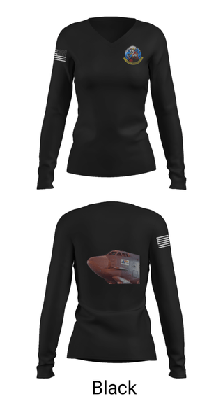 Women's Long Sleeve Vneck Shirt, , Air Force, Teamtime, Team time, sublimation, custom sports apparel, team uniforms, spirit wear, spiritwear, sports uniforms, custom shirts, team store, custom team store, fundraiser sports, apparel fundraiser