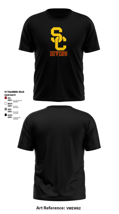 University Of Southern California Diving 38780209 Short Sleeve Performance Shirt - 32