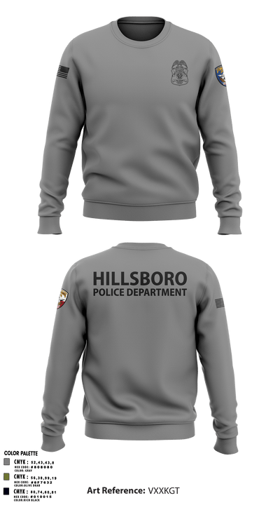 Hillsboro Police Department 31441057 Crew Neck Sweatshirt - 6