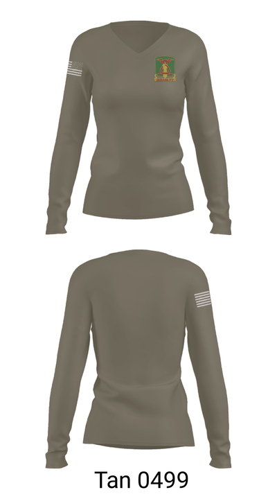 324th MP 35502647 Women's Long Sleeve V-neck Shirt - 40