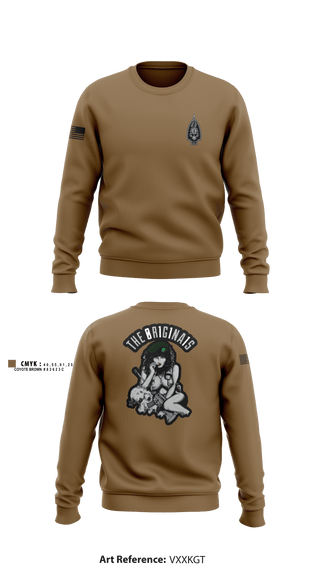 Crew Neck Sweatshirt, , Army, Teamtime, Team time, sublimation, custom sports apparel, team uniforms, spirit wear, spiritwear, sports uniforms, custom shirts, team store, custom team store, fundraiser sports, apparel fundraiser
