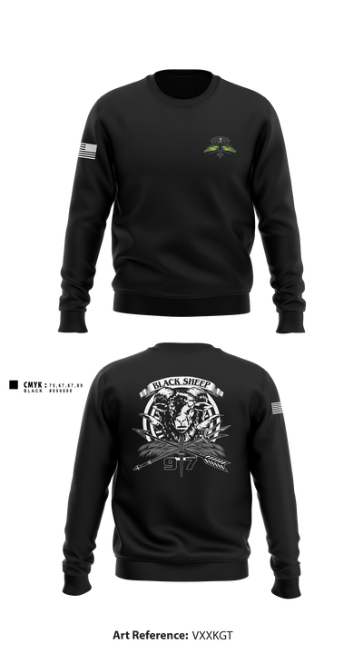 B/97th Civil Affairs Battalion (SO)(A) 80404671 Crew Neck Sweatshirt - 2