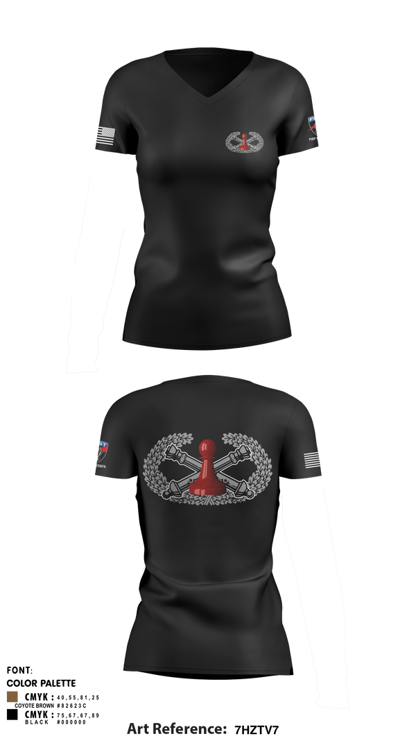 Women's Short Sleeve Vneck Shirt, , National Guard, Teamtime, Team time, sublimation, custom sports apparel, team uniforms, spirit wear, spiritwear, sports uniforms, custom shirts, team store, custom team store, fundraiser sports, apparel fundraiser