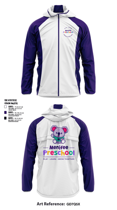 Menifee Preschool 74289541 Windbreaker - 1