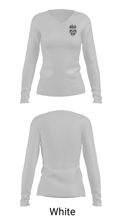 Inferno 59091973 Women's Long Sleeve V-neck Shirt - 6