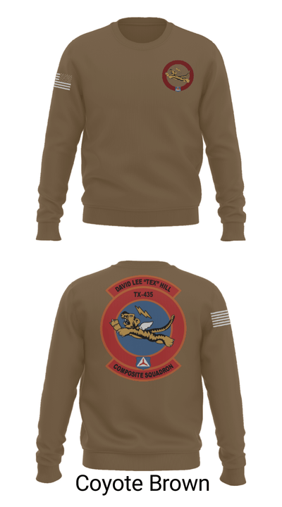 David Lee “Tex” Hill Composite Squadron 94056654 Crew Neck Sweatshirt - 8