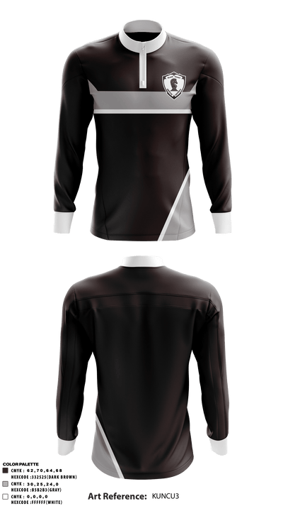 Black Knight Security 84076713 Quarter Zip Jacket - 1