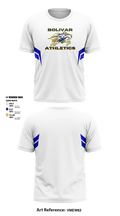 Bolivar Middle School Basketball 46084278 Short Sleeve Performance Shirt - 1