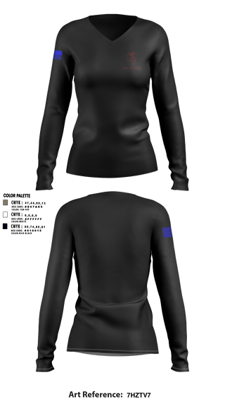 Women's Long Sleeve Vneck Shirt, , Police, Teamtime, Team time, sublimation, custom sports apparel, team uniforms, spirit wear, spiritwear, sports uniforms, custom shirts, team store, custom team store, fundraiser sports, apparel fundraiser