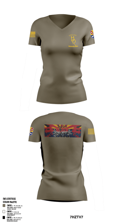 3666th SMC 60008447 Women's Short Sleeve V-neck Shirt - 39