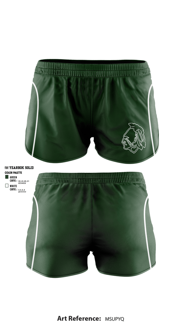 Women's Shorts, Dartmouth High School, Spirit Store, Teamtime, Team time, sublimation, custom sports apparel, team uniforms, spirit wear, spiritwear, sports uniforms, custom shirts, team store, custom team store, fundraiser sports, apparel fundraiser