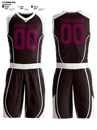 Basketball Uniform, Hurricanes, Men's Basketball, Teamtime, Team time, sublimation, custom sports apparel, team uniforms, spirit wear, spiritwear, sports uniforms, custom shirts, team store, custom team store, fundraiser sports, apparel fundraiser