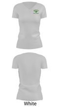 West Junior High School 88605440 Women's Short Sleeve V-neck Shirt - 21