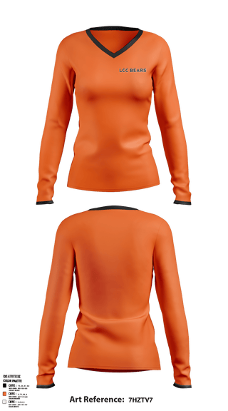 Women's Long Sleeve Vneck Shirt, Bears, Golf, Teamtime, Team time, sublimation, custom sports apparel, team uniforms, spirit wear, spiritwear, sports uniforms, custom shirts, team store, custom team store, fundraiser sports, apparel fundraiser