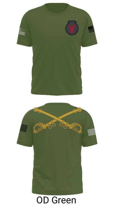 1-145th Armor 33702857 Short Sleeve Performance Shirt - 34