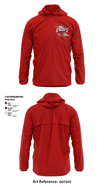 Copperas Chiefs 93621258 Windbreaker - 5
