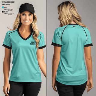 Women's Short Sleeve Vneck Shirt, Dbacks, Baseball, Teamtime, Team time, sublimation, custom sports apparel, team uniforms, spirit wear, spiritwear, sports uniforms, custom shirts, team store, custom team store, fundraiser sports, apparel fundraiser