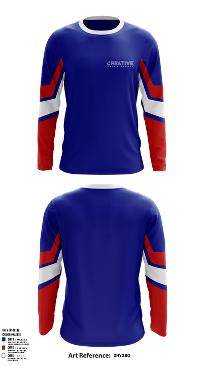 Creative Arts and Sports 53294407 Long Sleeve Performance Shirt - 1