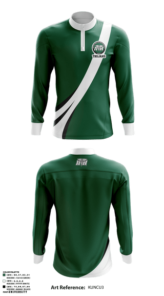 Quarter Zip Jacket, Trojans, Spirit Store, Teamtime, Team time, sublimation, custom sports apparel, team uniforms, spirit wear, spiritwear, sports uniforms, custom shirts, team store, custom team store, fundraiser sports, apparel fundraiser