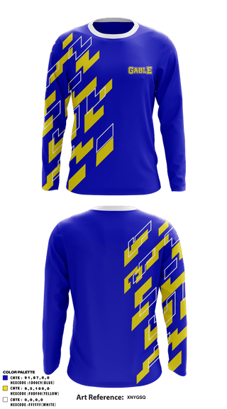 Long Sleeve Performance Shirt, Gable Middle School, Spirit Store, Teamtime, Team time, sublimation, custom sports apparel, team uniforms, spirit wear, spiritwear, sports uniforms, custom shirts, team store, custom team store, fundraiser sports, apparel fundraiser