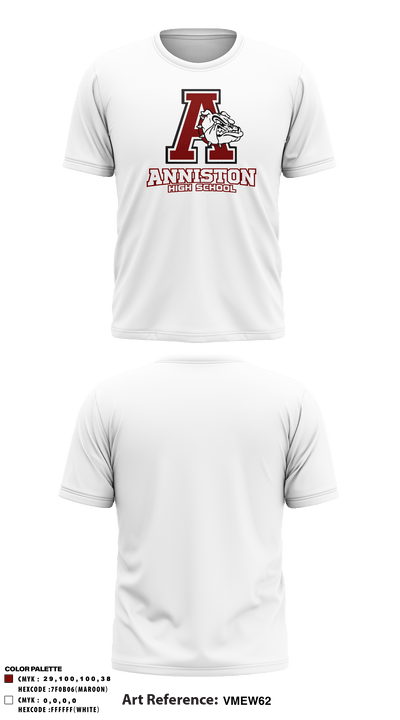 Anniston High School 96960836 Short Sleeve Performance Shirt - 5