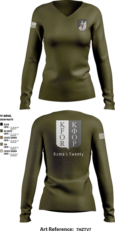 128 MP CO 26759582 Women's Long Sleeve V-neck Shirt - 9
