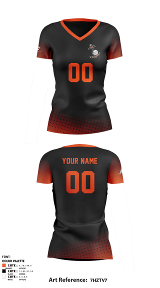 Women's Short Sleeve Vneck Shirt, Sarasota High Volleyball, Women's Volleyball, Teamtime, Team time, sublimation, custom sports apparel, team uniforms, spirit wear, spiritwear, sports uniforms, custom shirts, team store, custom team store, fundraiser sports, apparel fundraiser