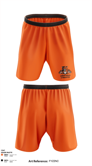 Athletic Shorts With Pockets, Libertyville High School Gymnastics, Spirit Store, Teamtime, Team time, sublimation, custom sports apparel, team uniforms, spirit wear, spiritwear, sports uniforms, custom shirts, team store, custom team store, fundraiser sports, apparel fundraiser