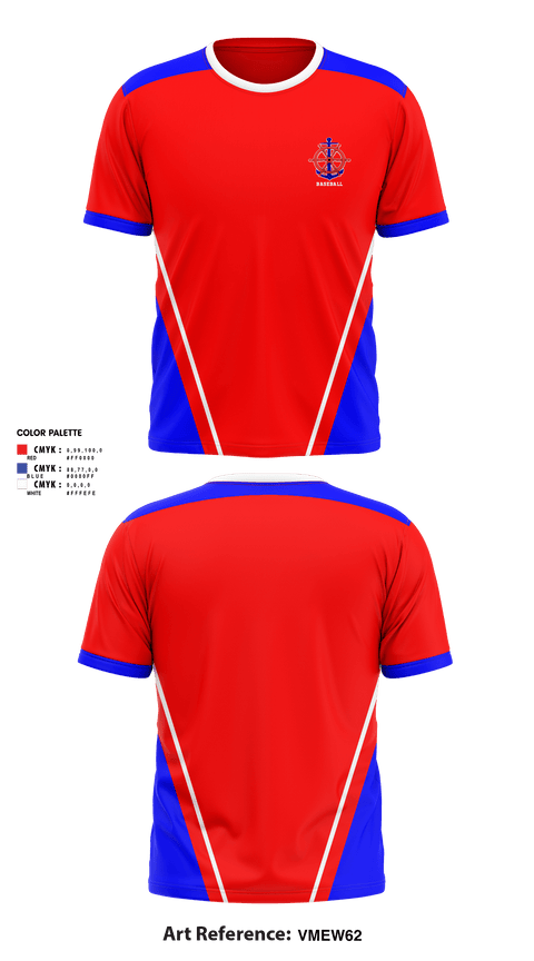 Short Sleeve Performance Shirt, Des Lacs-Burlington High School Baseball, Baseball, Teamtime, Team time, sublimation, custom sports apparel, team uniforms, spirit wear, spiritwear, sports uniforms, custom shirts, team store, custom team store, fundraiser sports, apparel fundraiser