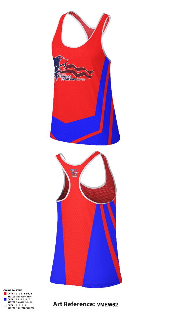 Women's Track Singlet, Governor Thomas Johnson High School Lacrosse, Women's Lacrosse, Teamtime, Team time, sublimation, custom sports apparel, team uniforms, spirit wear, spiritwear, sports uniforms, custom shirts, team store, custom team store, fundraiser sports, apparel fundraiser