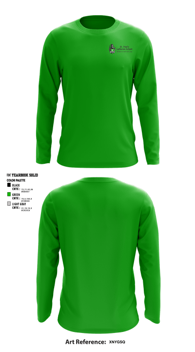 St Pauls Evangelical Lutheran School 11687523 Long Sleeve Performance Shirt - 2