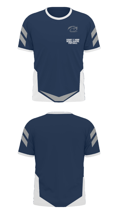 Henry F Moss Middle School Football 2709837 Short Sleeve Performance Polo - 28