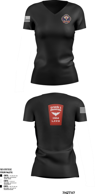 Women's Short Sleeve Vneck Shirt, , Fire Department, Teamtime, Team time, sublimation, custom sports apparel, team uniforms, spirit wear, spiritwear, sports uniforms, custom shirts, team store, custom team store, fundraiser sports, apparel fundraiser