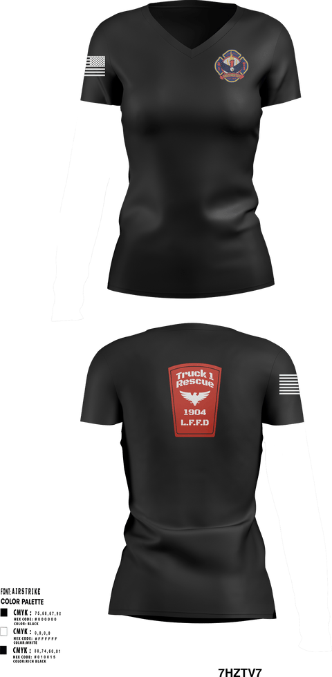 Women's Short Sleeve Vneck Shirt, , Fire Department, Teamtime, Team time, sublimation, custom sports apparel, team uniforms, spirit wear, spiritwear, sports uniforms, custom shirts, team store, custom team store, fundraiser sports, apparel fundraiser