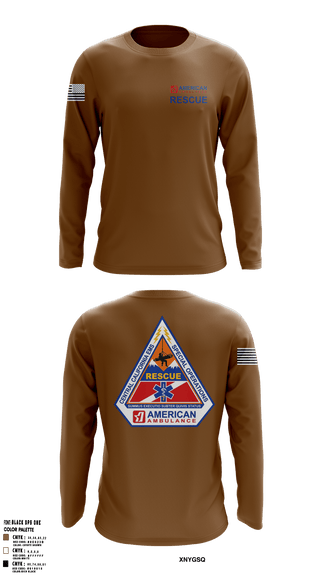 Long Sleeve Performance Shirt, American Ambulance Rescue, , Teamtime, Team time, sublimation, custom sports apparel, team uniforms, spirit wear, spiritwear, sports uniforms, custom shirts, team store, custom team store, fundraiser sports, apparel fundraiser