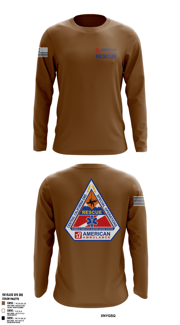 Long Sleeve Performance Shirt, American Ambulance Rescue, , Teamtime, Team time, sublimation, custom sports apparel, team uniforms, spirit wear, spiritwear, sports uniforms, custom shirts, team store, custom team store, fundraiser sports, apparel fundraiser