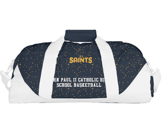 Duffle Bag, John Paul II Catholic High School Basketball, Women's Basketball, Teamtime, Team time, sublimation, custom sports apparel, team uniforms, spirit wear, spiritwear, sports uniforms, custom shirts, team store, custom team store, fundraiser sports, apparel fundraiser