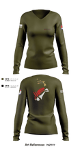 2-6 Cav Alpha troop Renegades 57667590 Women's Long Sleeve V-neck Shirt - 3