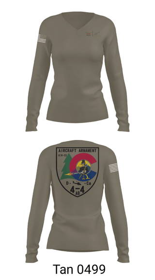 Women's Long Sleeve Vneck Shirt, , Army, Teamtime, Team time, sublimation, custom sports apparel, team uniforms, spirit wear, spiritwear, sports uniforms, custom shirts, team store, custom team store, fundraiser sports, apparel fundraiser