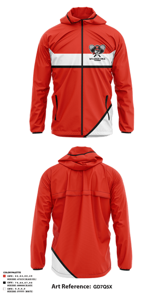 Windbreaker, Wellesley High School Girls Tennis, Tennis, Teamtime, Team time, sublimation, custom sports apparel, team uniforms, spirit wear, spiritwear, sports uniforms, custom shirts, team store, custom team store, fundraiser sports, apparel fundraiser