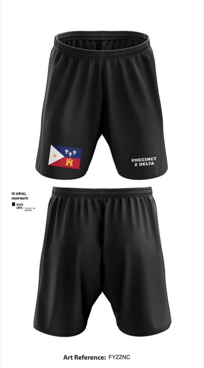 Precinct 2 Delta 41159276 Athletic Shorts With Pockets - 1