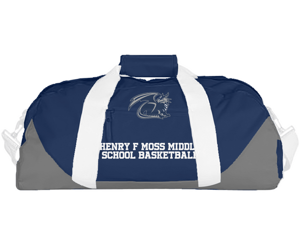 Duffle Bag, Henry F Moss Middle School Basketball, Women's Basketball, Teamtime, Team time, sublimation, custom sports apparel, team uniforms, spirit wear, spiritwear, sports uniforms, custom shirts, team store, custom team store, fundraiser sports, apparel fundraiser