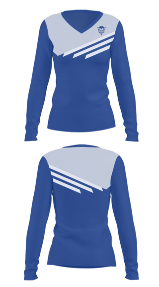 Women's Long Sleeve Vneck Shirt, Ogdensburg Free Academy High School Basketball, Women's Basketball, Teamtime, Team time, sublimation, custom sports apparel, team uniforms, spirit wear, spiritwear, sports uniforms, custom shirts, team store, custom team store, fundraiser sports, apparel fundraiser