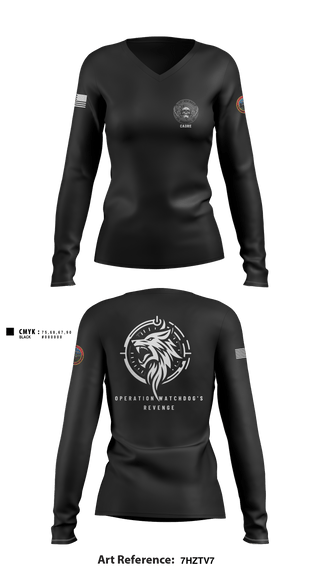 Women's Long Sleeve Vneck Shirt, A Co, 2-13th AVN REGT, , Teamtime, Team time, sublimation, custom sports apparel, team uniforms, spirit wear, spiritwear, sports uniforms, custom shirts, team store, custom team store, fundraiser sports, apparel fundraiser